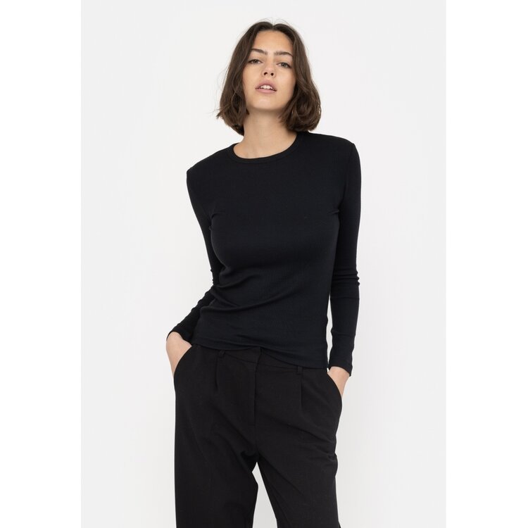 Soft Rebels Fenja O-Neck Top Black