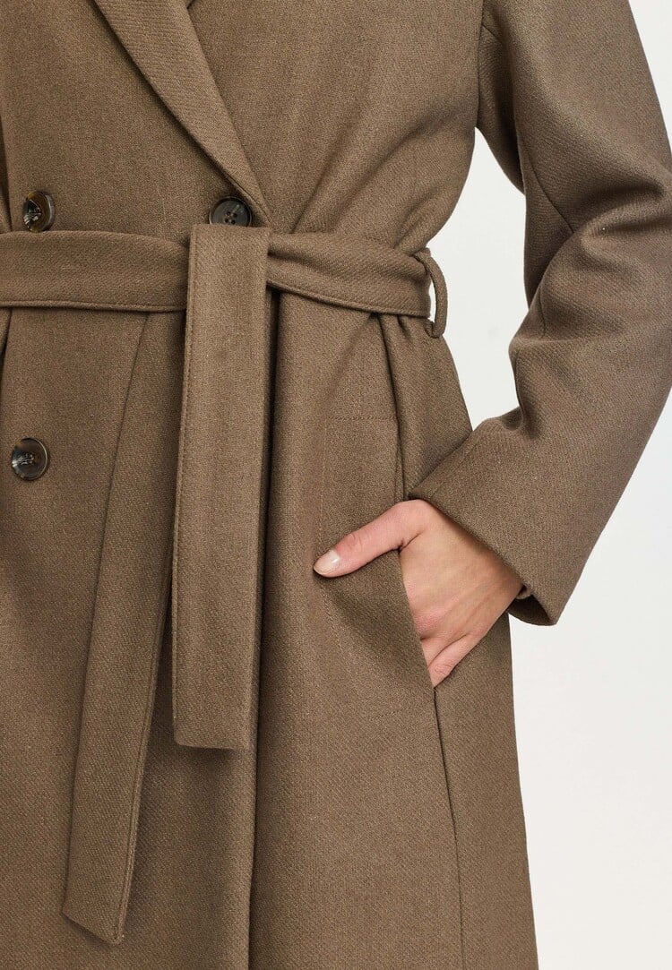 Soft Rebels Lilah Coat Silver Mink