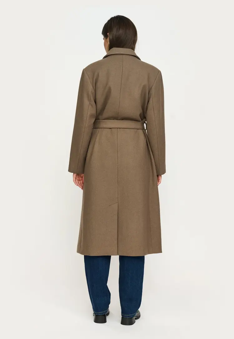 Soft Rebels Lilah Coat Silver Mink