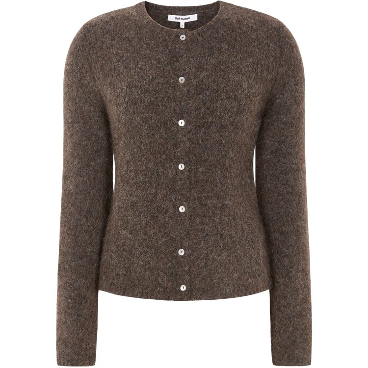 Soft Rebels Camilla Cardigan Knit Demitasse Melange
