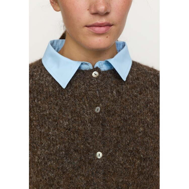 Soft Rebels Camilla Cardigan Knit Demitasse Melange