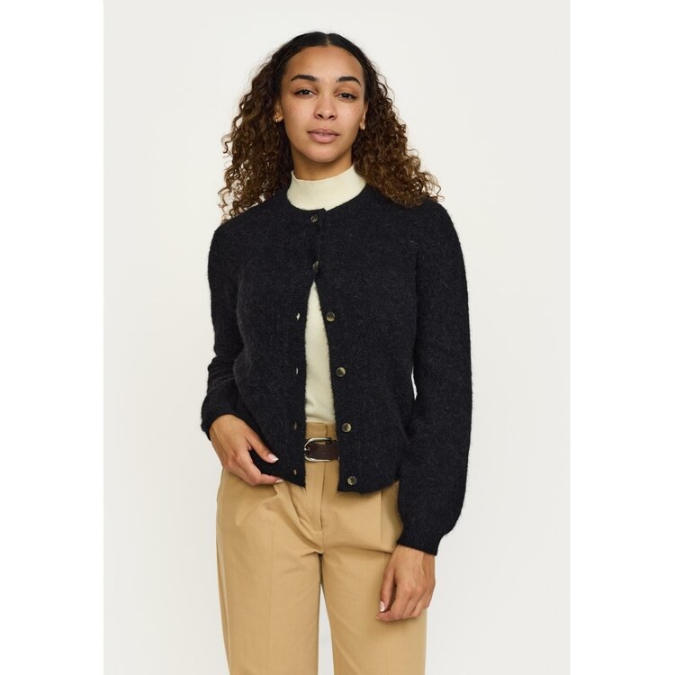 Soft Rebels Allison O-Neck Cardigan Knit Black