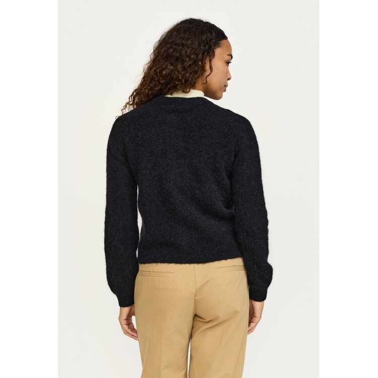 Soft Rebels Allison O-Neck Cardigan Knit Black