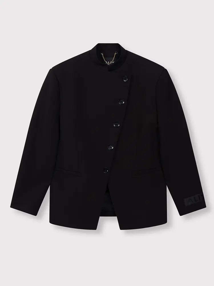 Alix The Label Ladies Woven Militaire Blazer Black