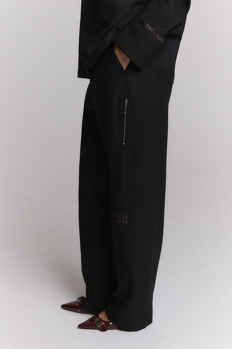 Alix The Label Ladies Woven Cutsteam Pants Black