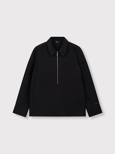 Alix The Label Ladies Woven Zip Top Black