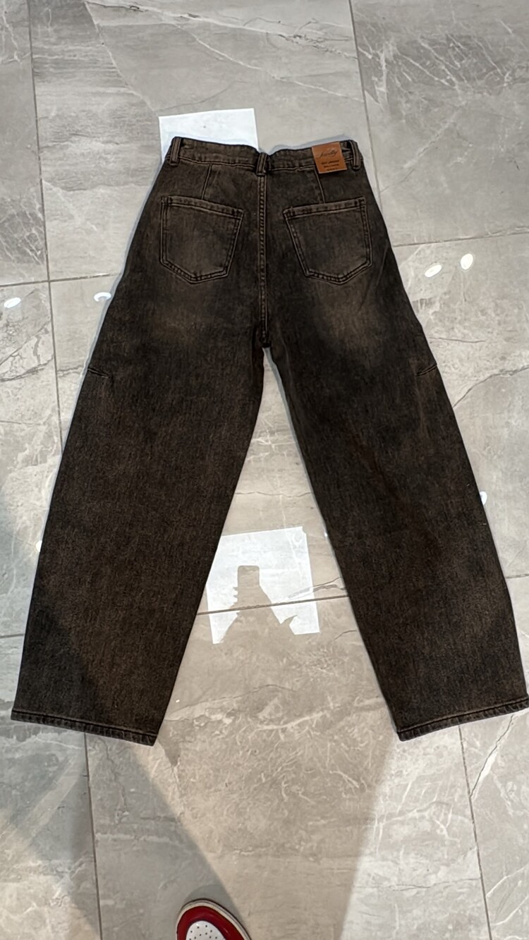 Just be Jolie Savana Barrel Jeans Charcoal Grey