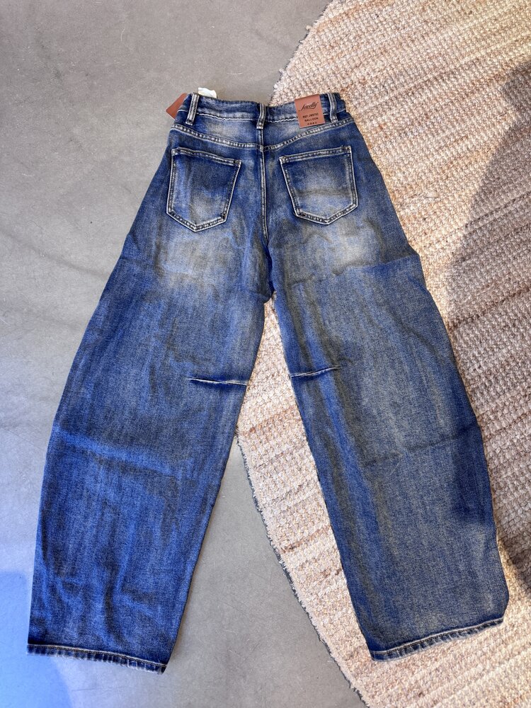 Just be Jolie Nola Barrel Jeans Blue Greige