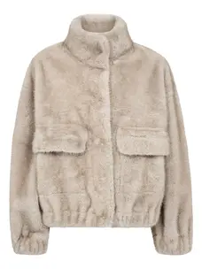 Co'Couture CasioCC Teddy Jacket Light Grey