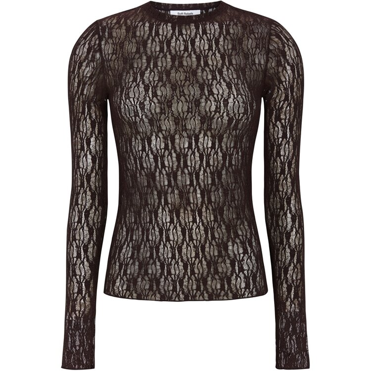 Soft Rebels SROlena LS Top Chocolate Plum