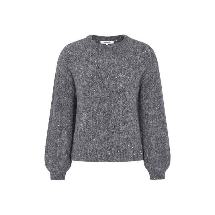 Soft Rebels SRFrances Sequin Knit Dark Grey Melange