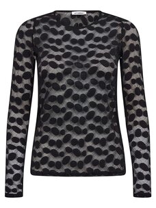 Co'Couture PenolaCC O Neck Blouse Black