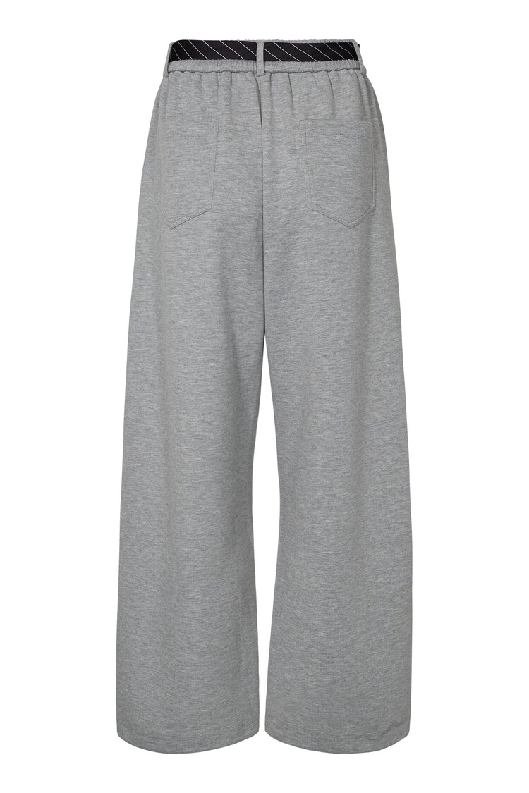 Haute L'Amitié Maxi Split Tie Tall Pant Grey Melange