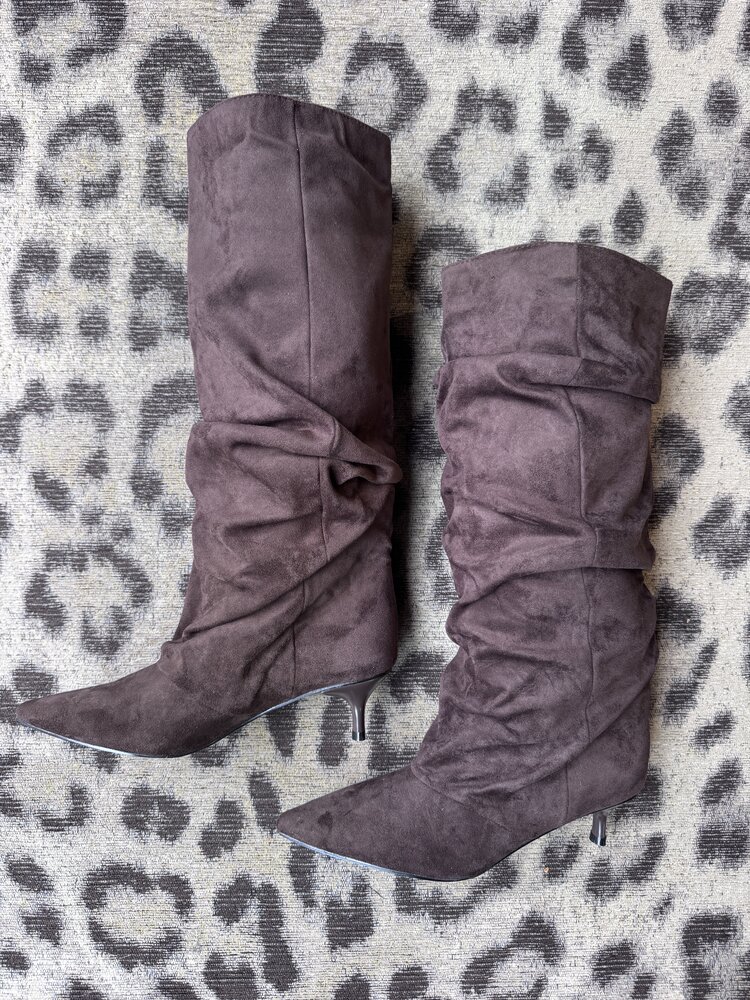 Just be Jolie Slouchy Lotte Boots Dark Brown