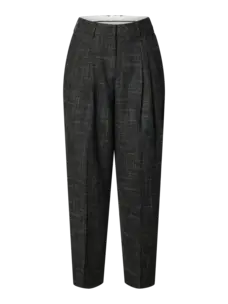 Selected Femme Barrel Malia MW Pants Dark Grey