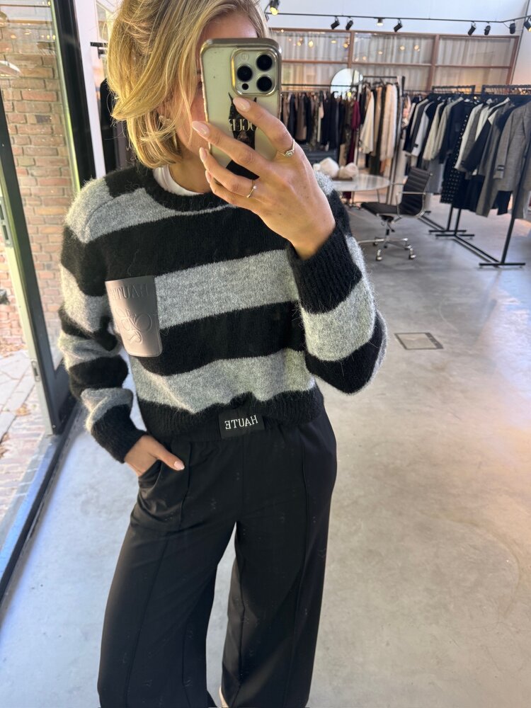 Haute L'Amitié Tailor Track Tall Pant Black
