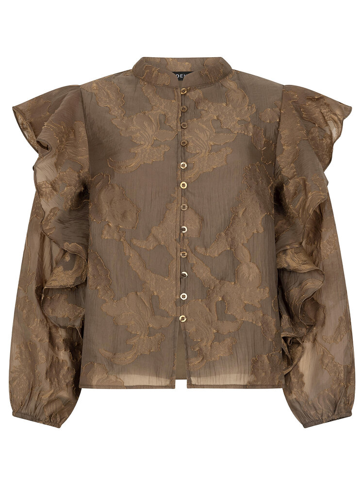 Ydence Blouse Gina Coffee Brown