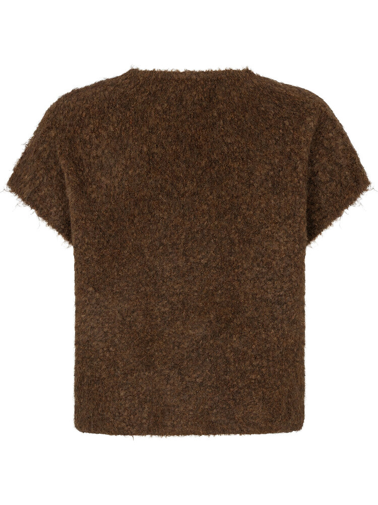 Ydence Knitted Cardigan Rochelle Coffee Brown