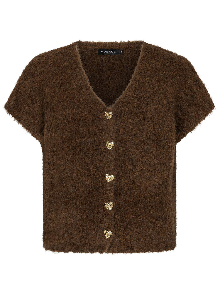 Ydence Knitted Cardigan Rochelle Coffee Brown