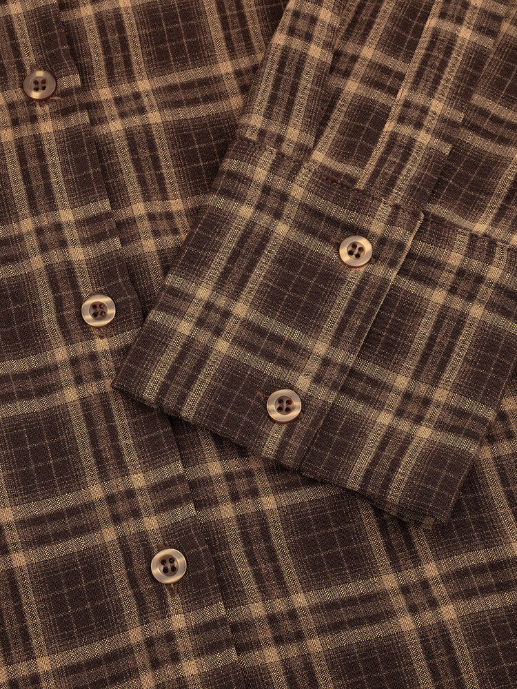 Ydence Blouse Isa Brown Check