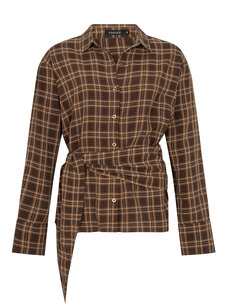 Ydence Blouse Isa Brown Check
