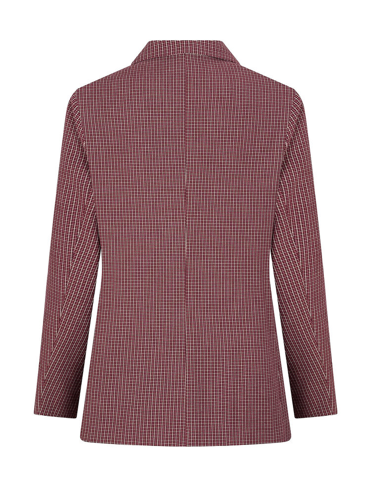 Ydence Blazer Nevessa Mauve Check