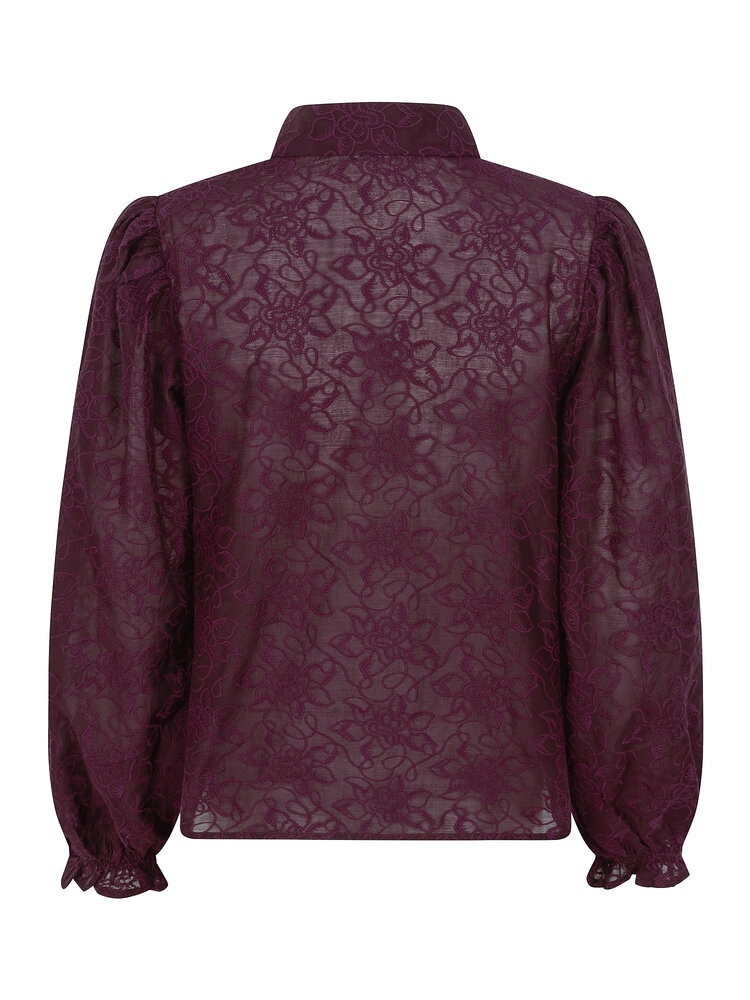 Ydence Blouse Victoria Burgundy