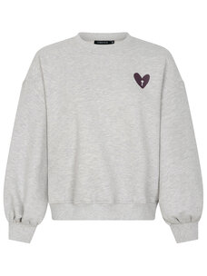Ydence Sweater Checked in Grey Melange