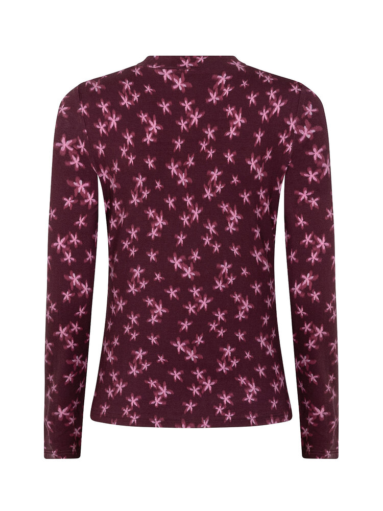 Ydence Top Vanya Plum Flower