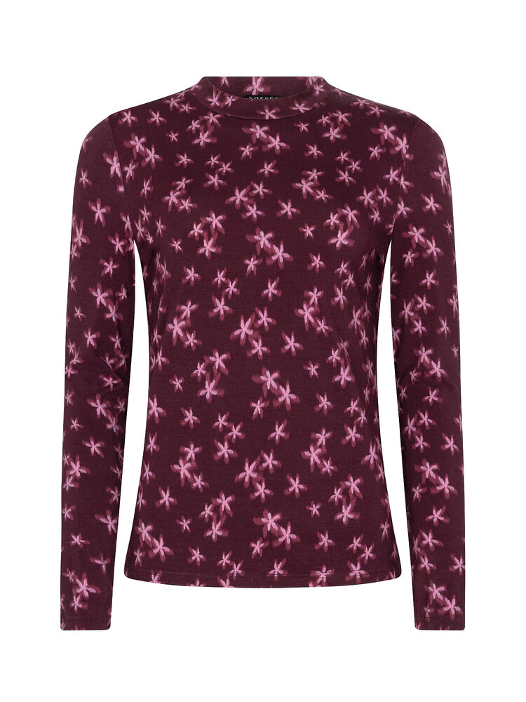 Ydence Top Vanya Plum Flower