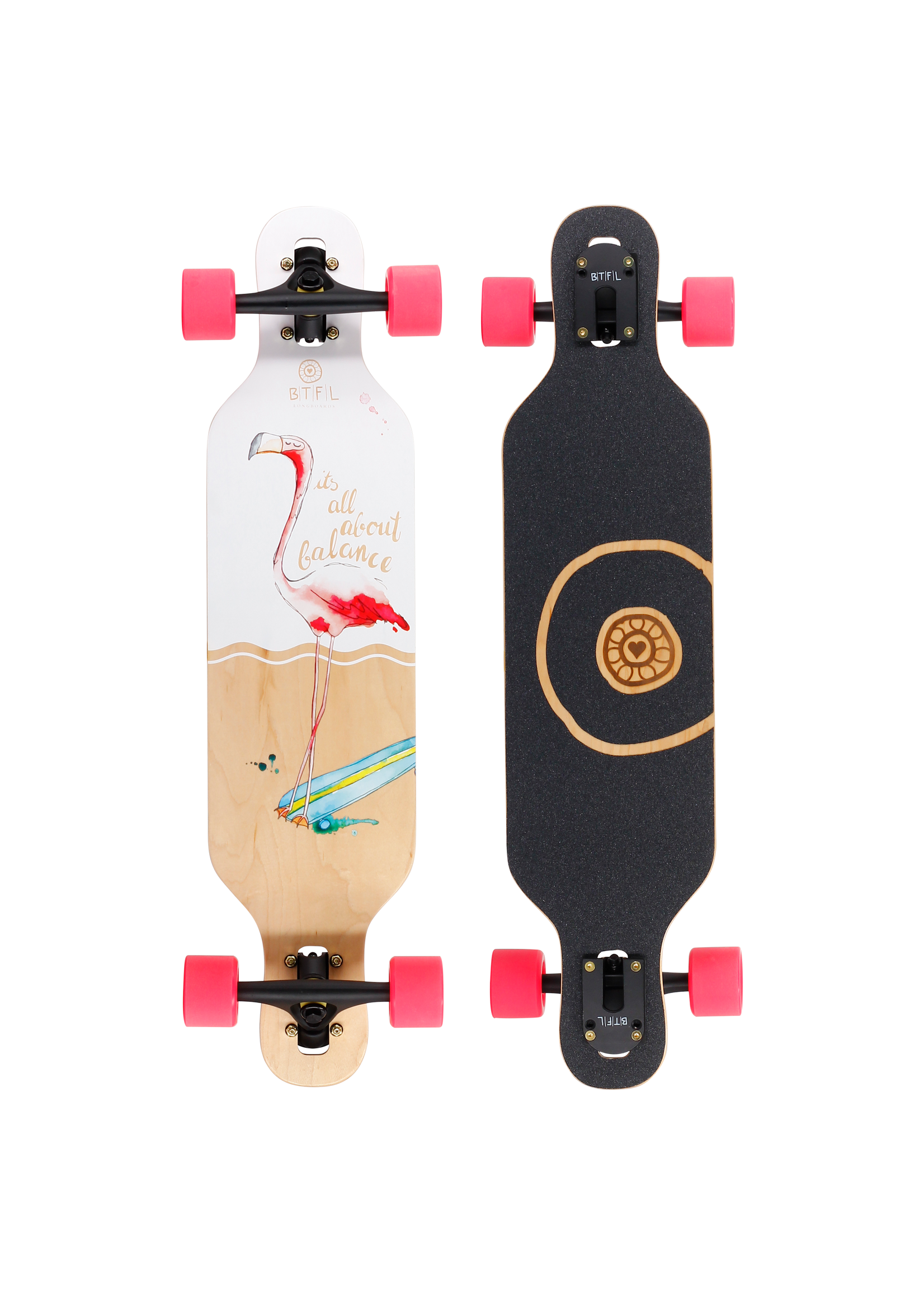 BTFL Complete Drop through Longboard Junior Board Tiffy