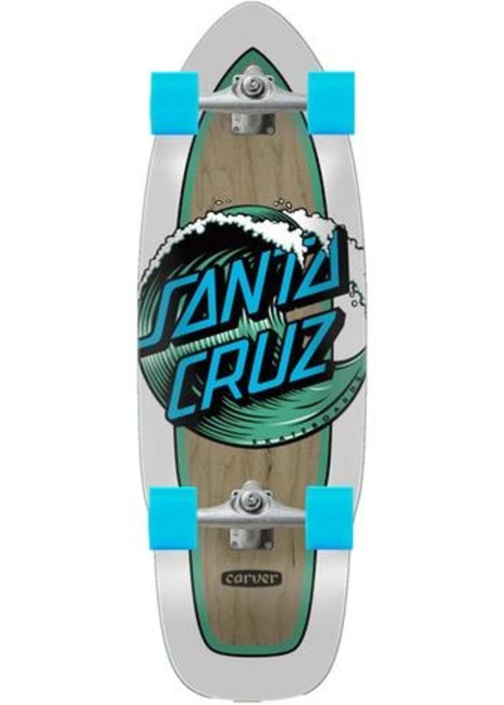 Santa Cruz 9.75" Wave Dot Cut Back Surfskate Complete