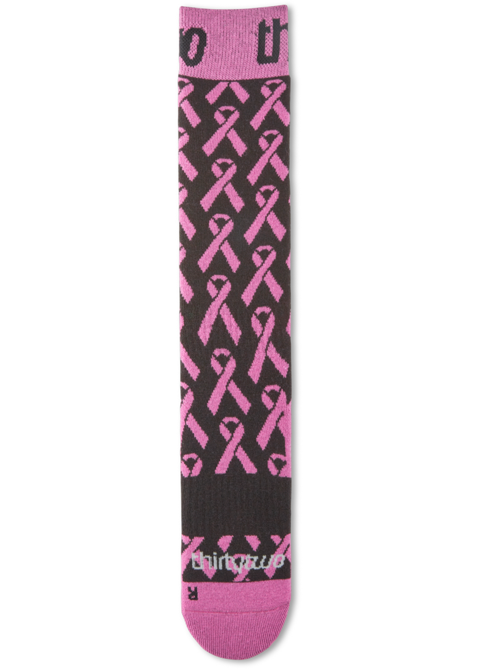 ThirtyTwo W B4BC Merino Sock Black/Pink Snowboard Sock