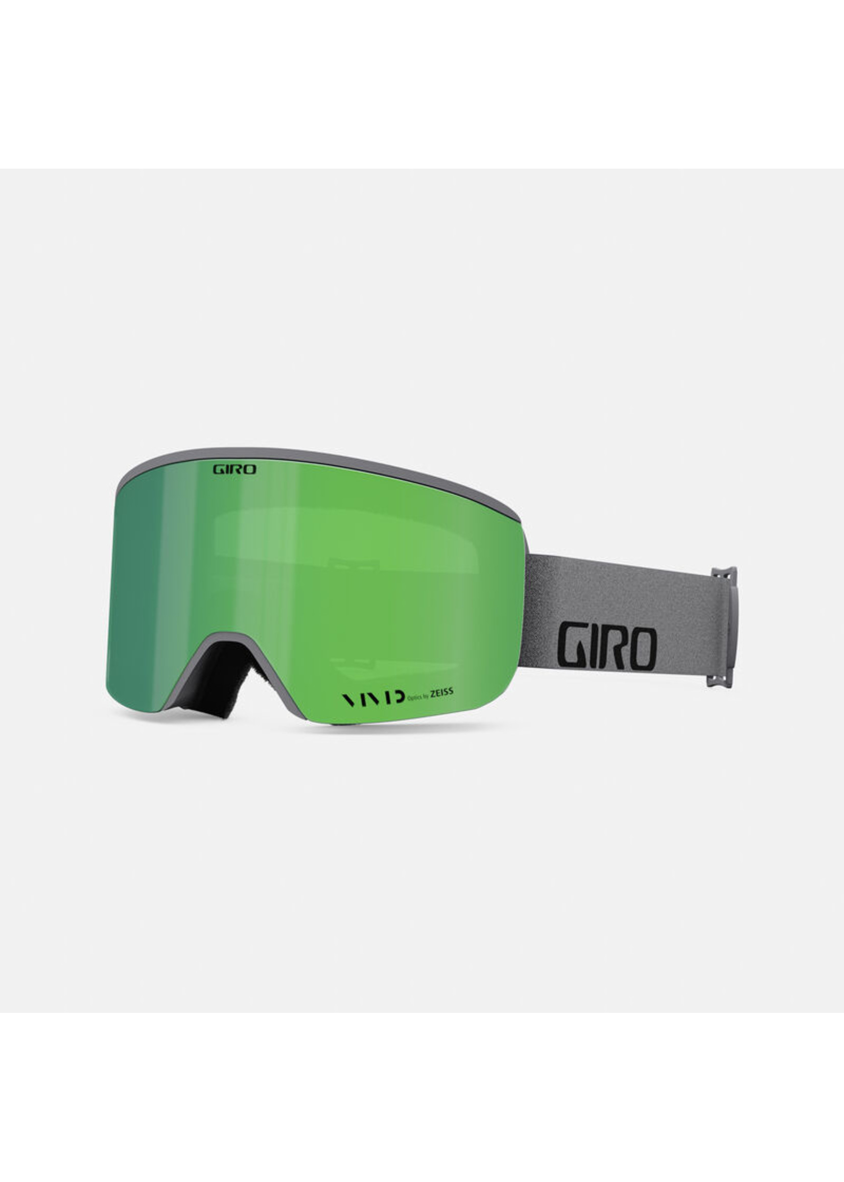 Giro Axis Snowboard Goggle Grey Wordmark Vivid Emerald & Vivid Infrared