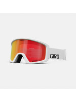 Giro Blok Snowboard Goggle White Wordmark Vivid Ember