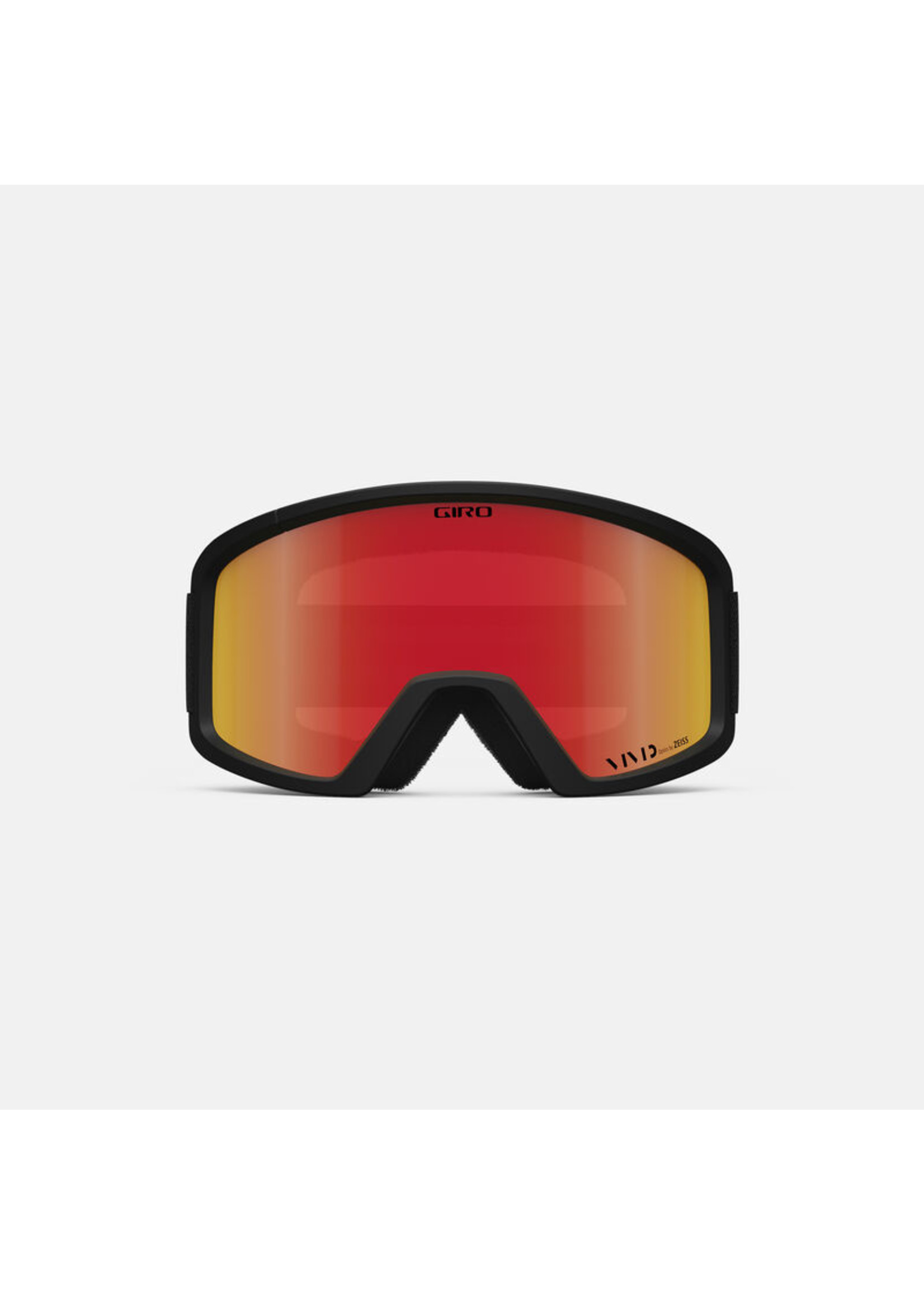 Giro Blok Snowboard Goggle Black Wordmark Vivid Ember