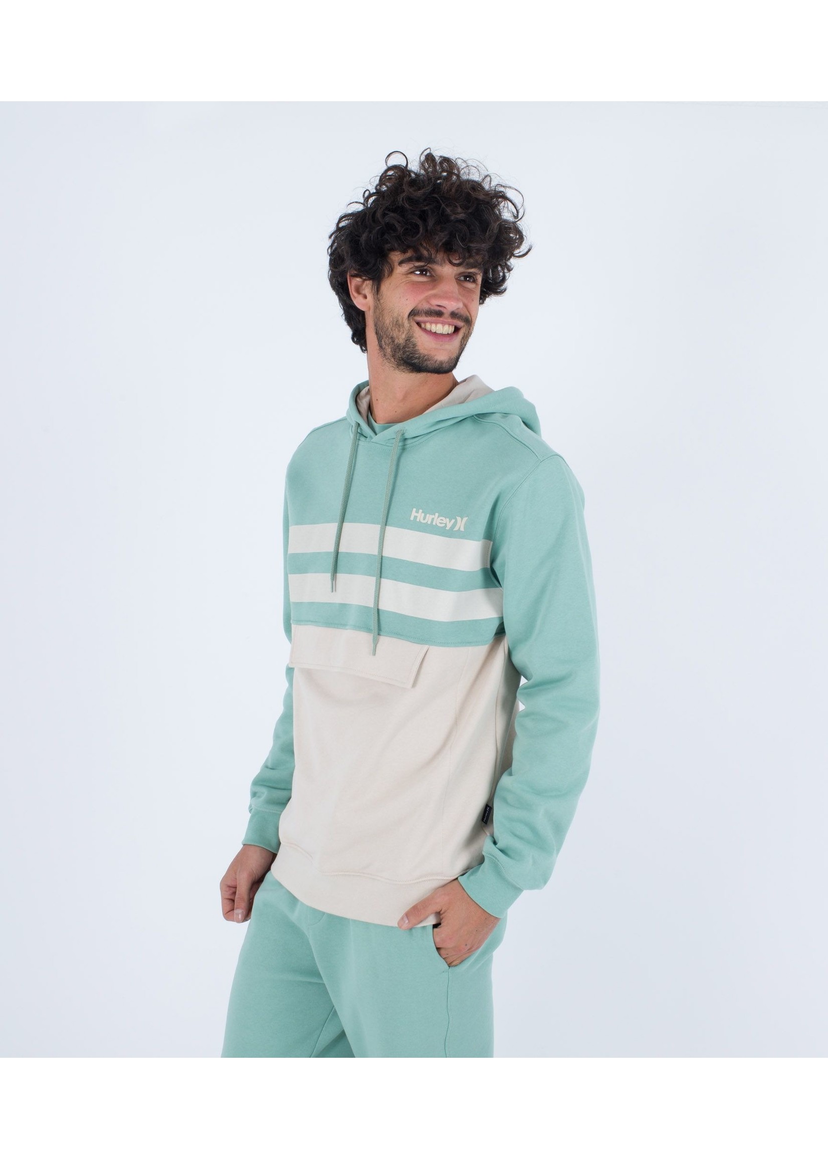 Hurley Oceancare Block Party Pullover Cilantro