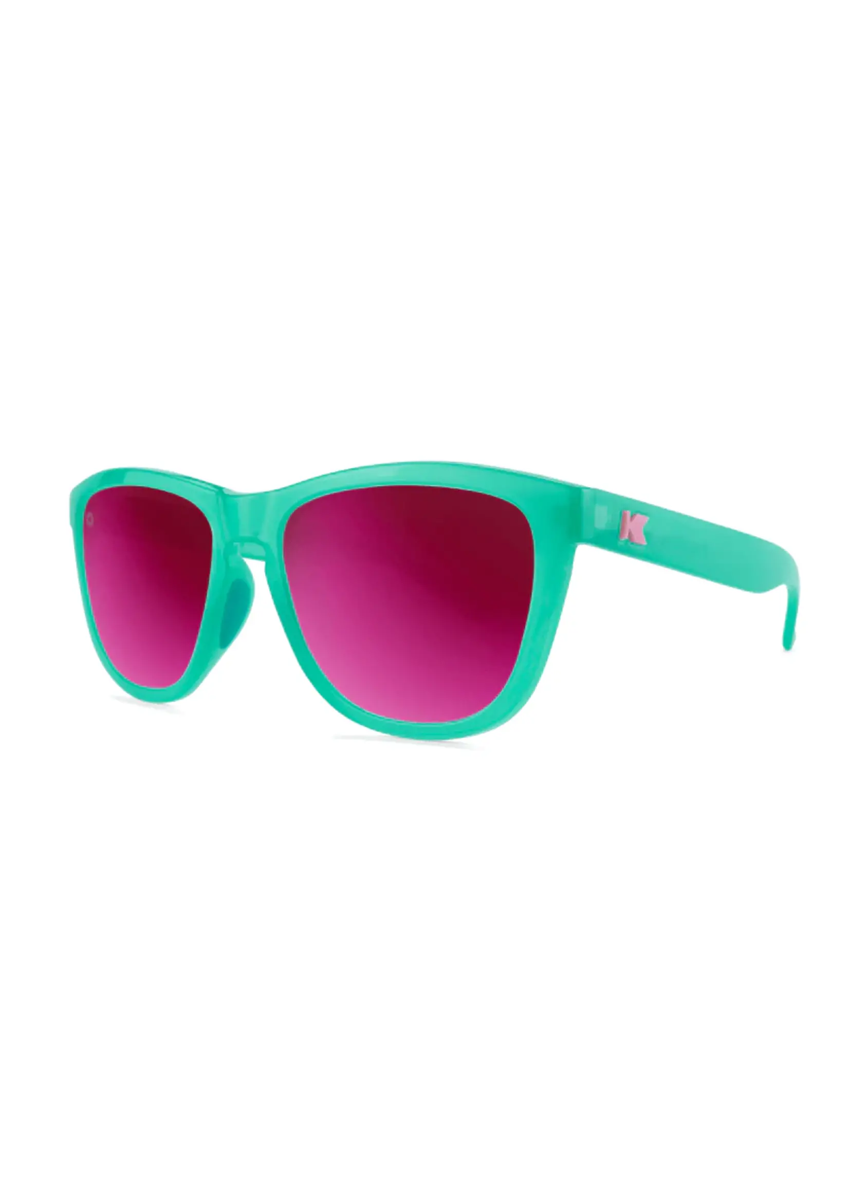 Knockaround Aquamarine/Fuchsia Premium Sports Sunglasses