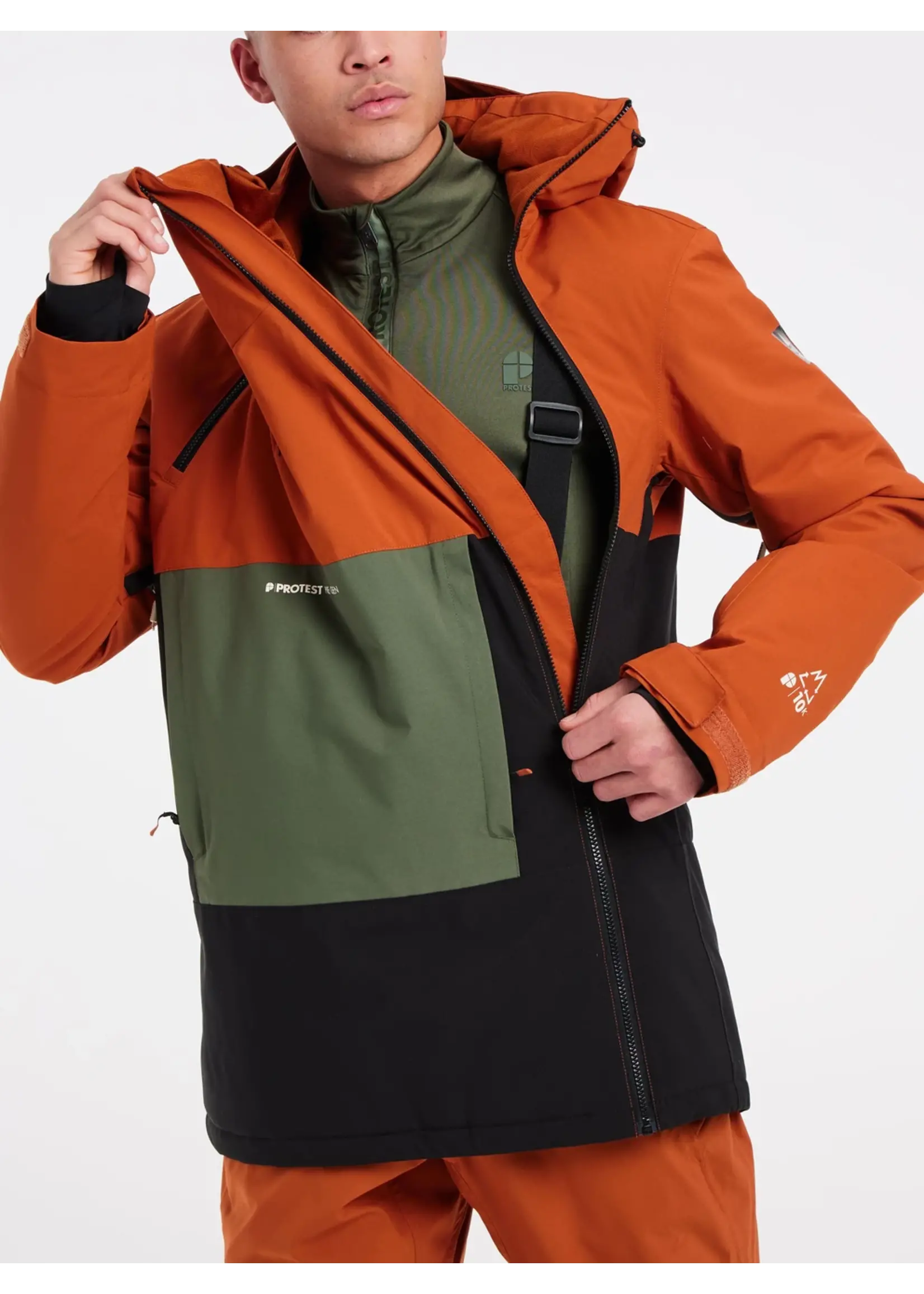 Protest PRTKAKUNE Snowjacket Umberorange