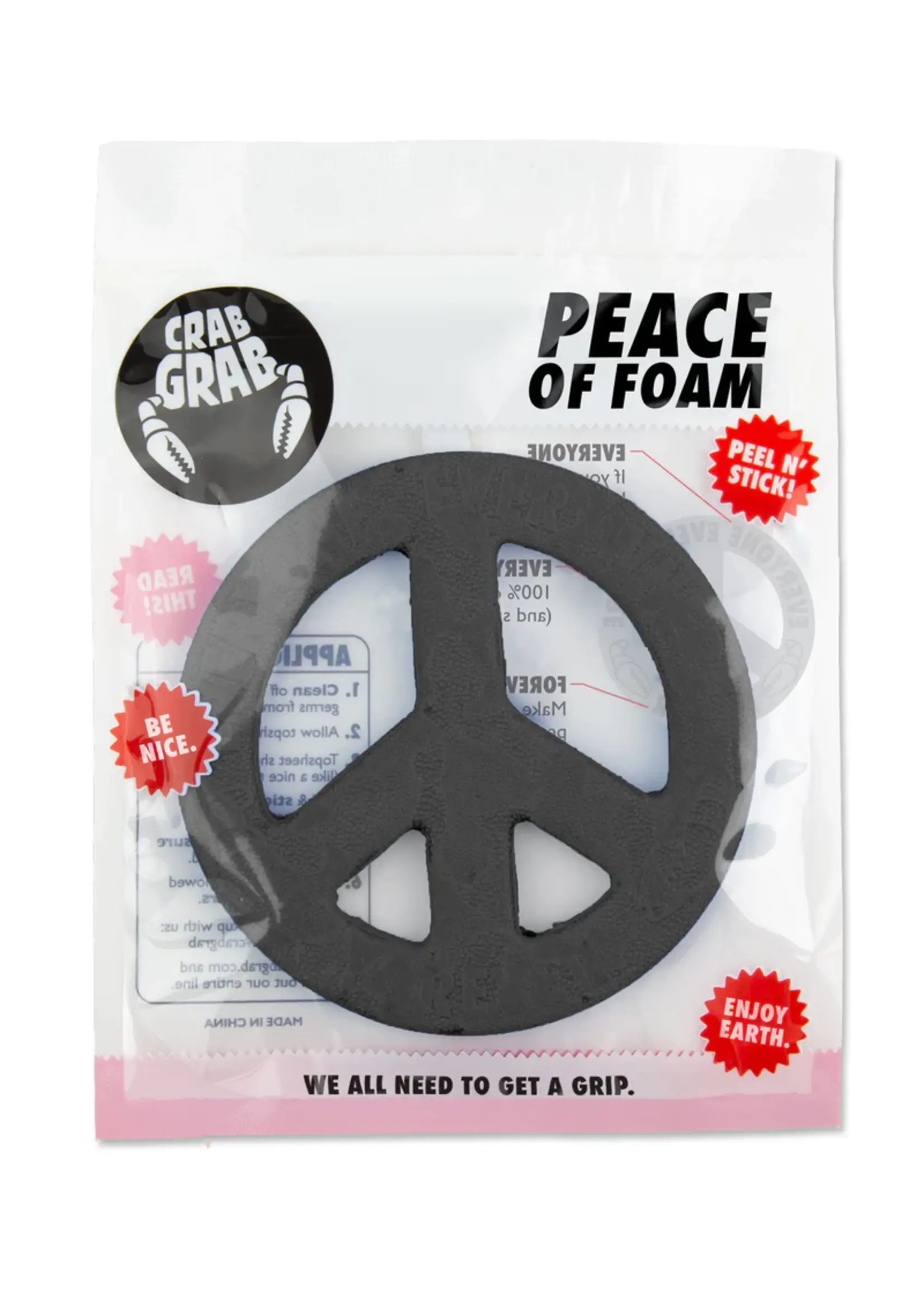 Crab Grab Traction Pad Peace Of Foam Black