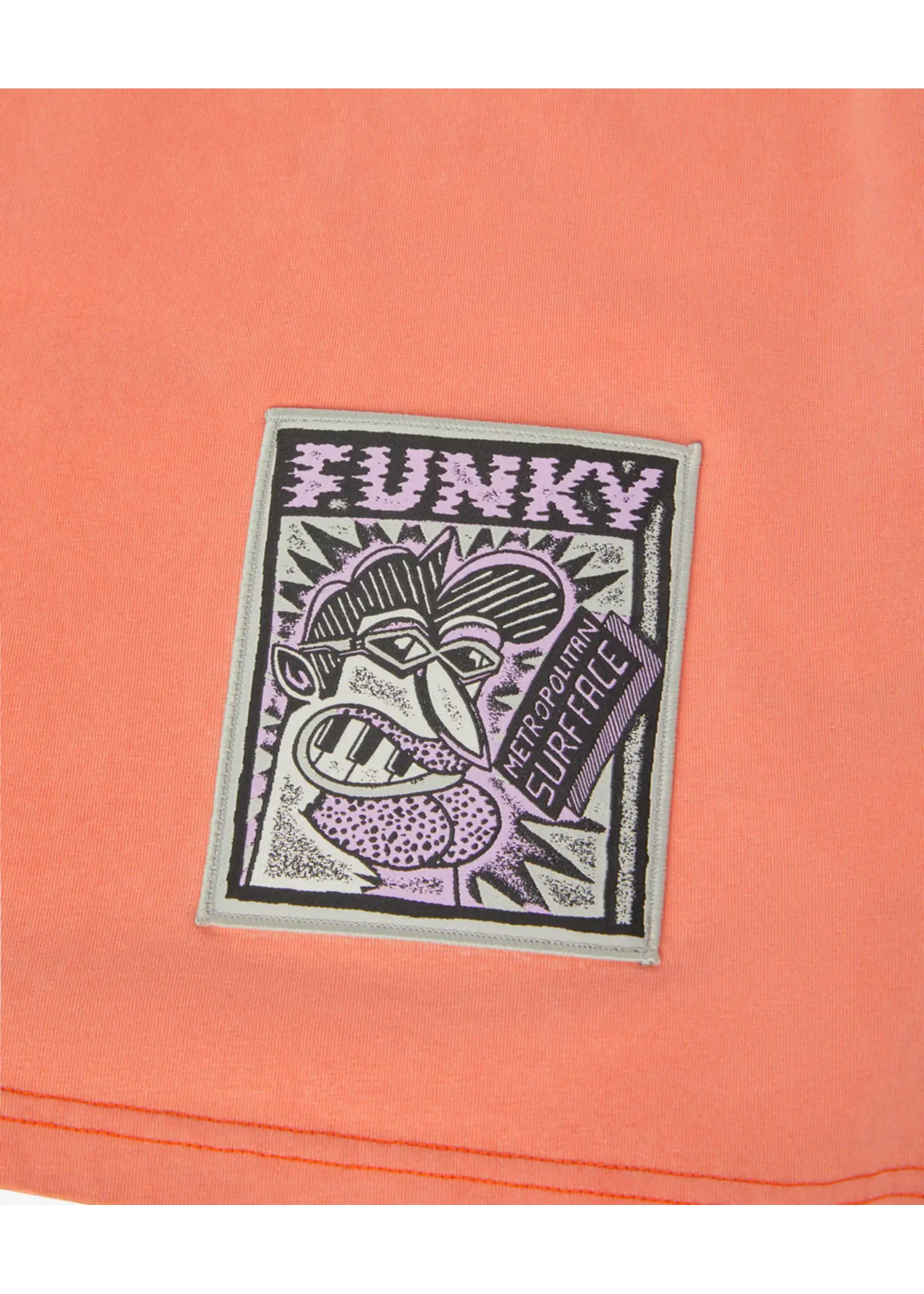 Funky Surface Tee Washed Coral