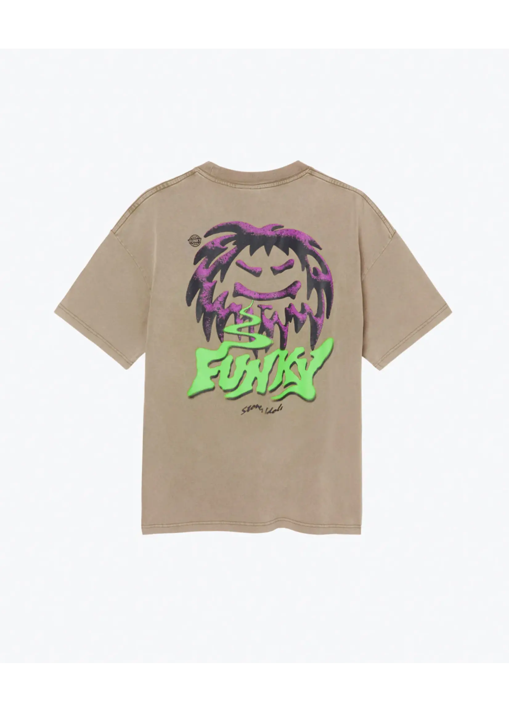 Funky Stoner Idols Tee Washed Sand