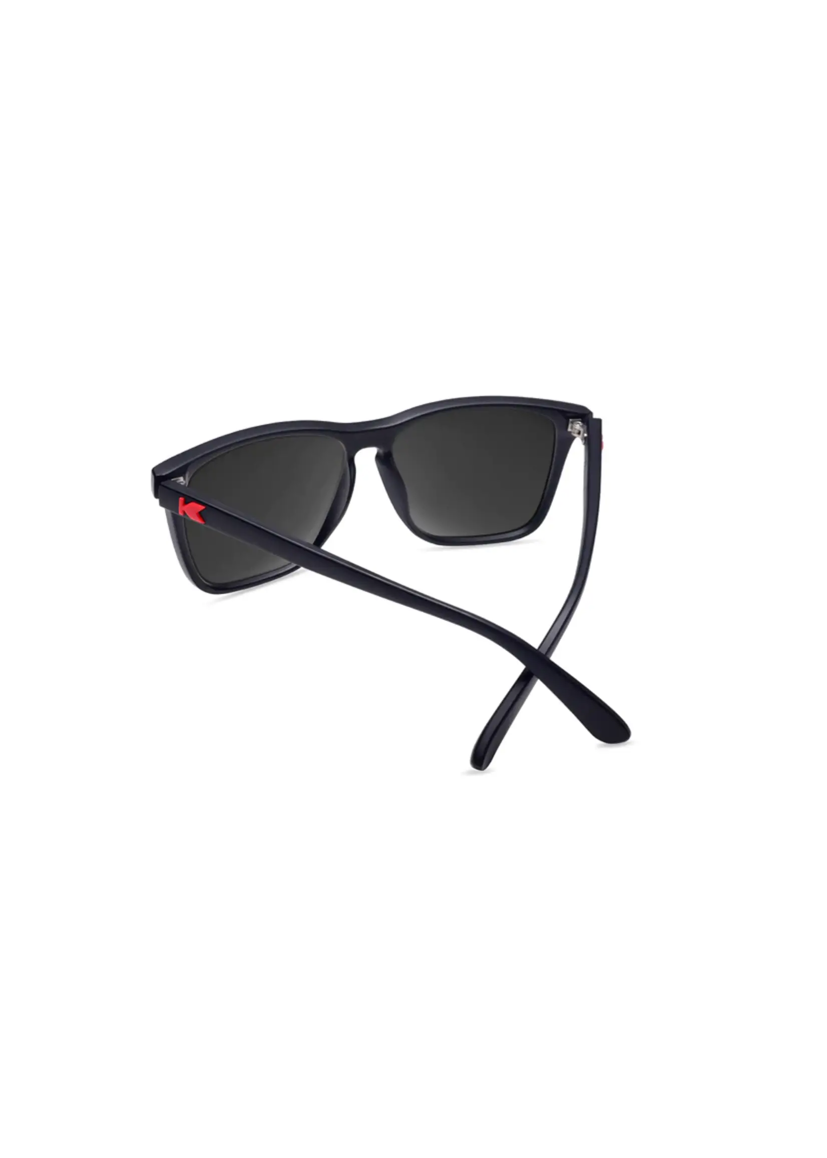 Knockaround Matte Black/Red Sunset Fast Lanes Sunglasses