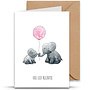 Juulz Illustrations | Hoi Lief Kleintje Olifant - Roze