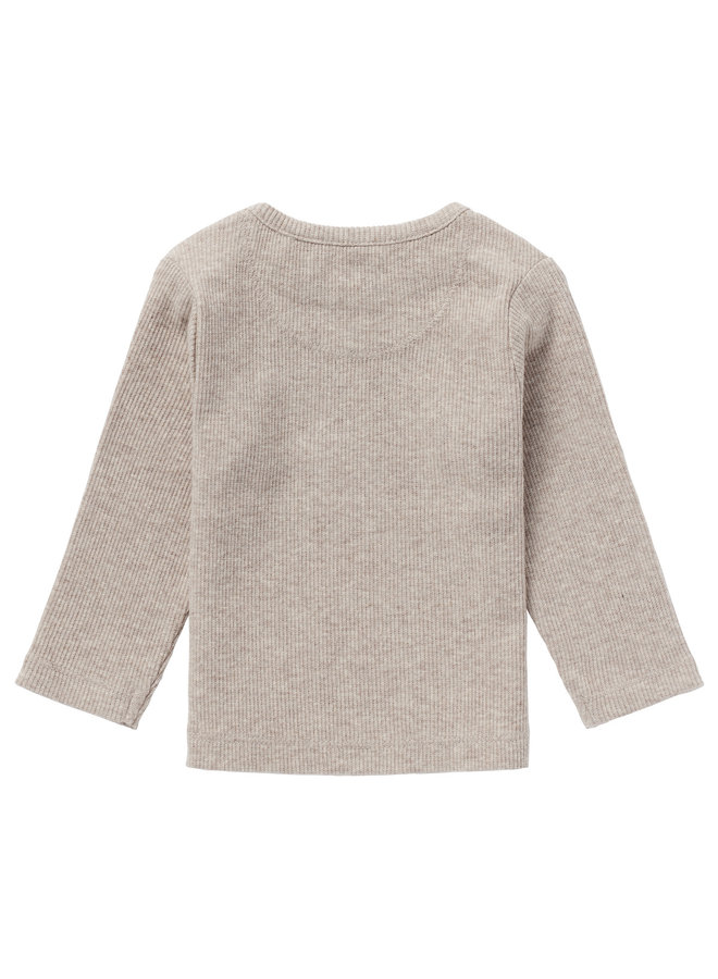 Tee Is Rib Natal – Taupe Melange