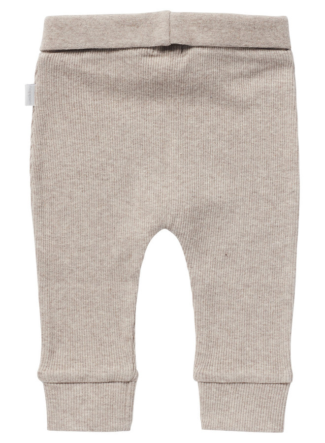 Pants comfort Rib Naura – Taupe Melange