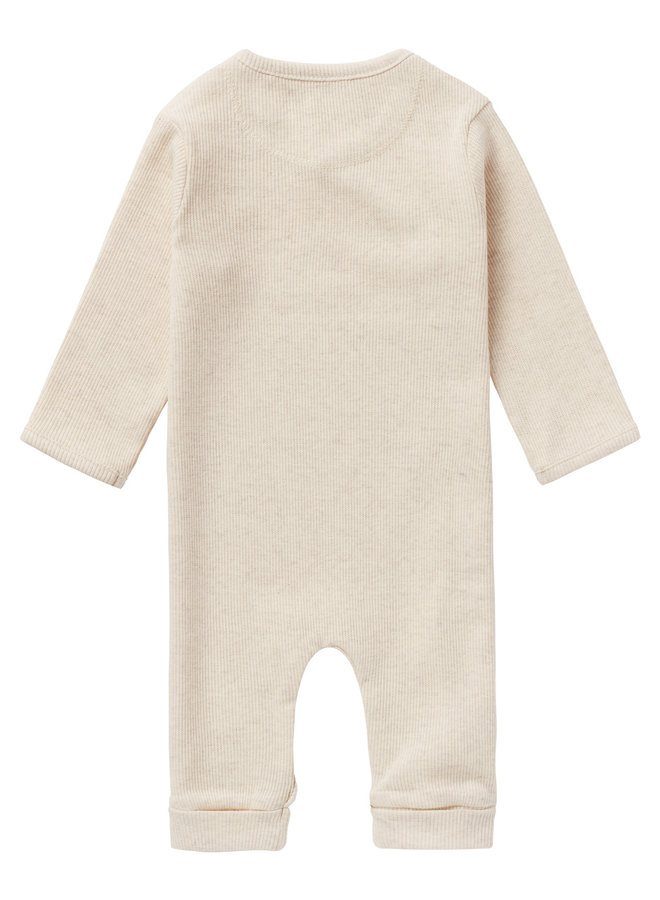 Playsuit LS Rib Nevis – Oatmeal