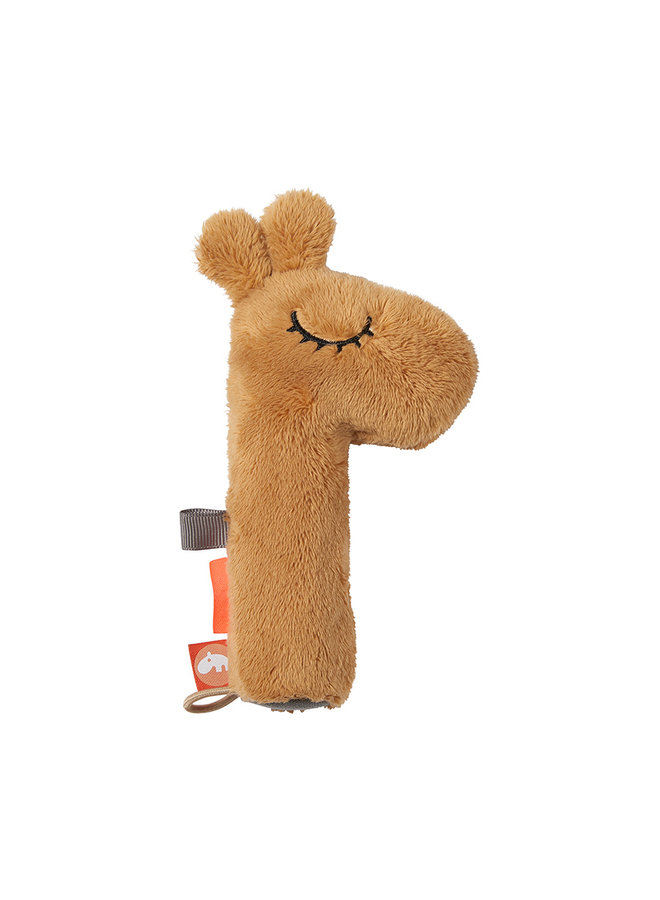 Tiny sensory rattle Raffi Mustard