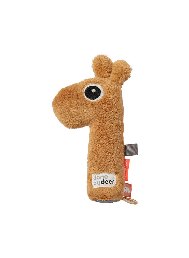 Tiny sensory rattle Raffi Mustard