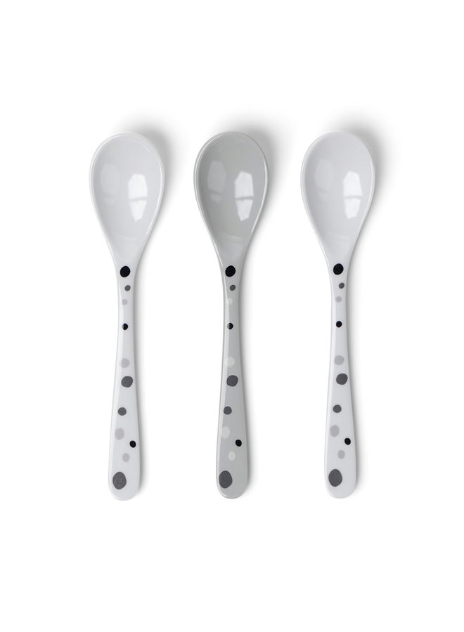 Spoon 3 pcs Dreamy dots Grey